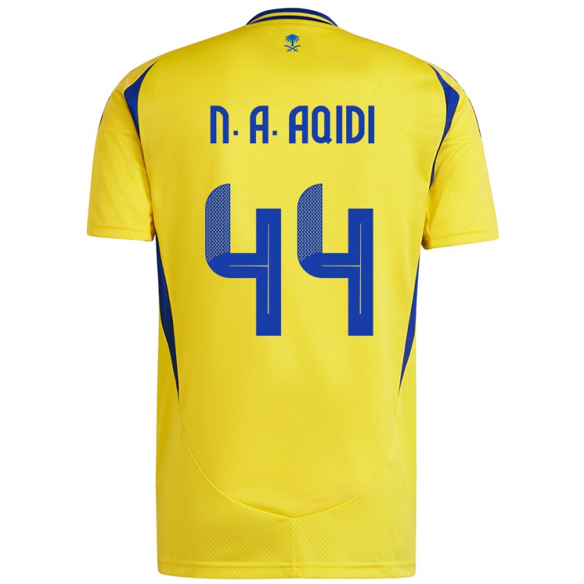 Kandiny Kinder Nawaf Al-Aqidi #44 Gelb Blau Heimtrikot Trikot 2024/25 T-Shirt Österreich