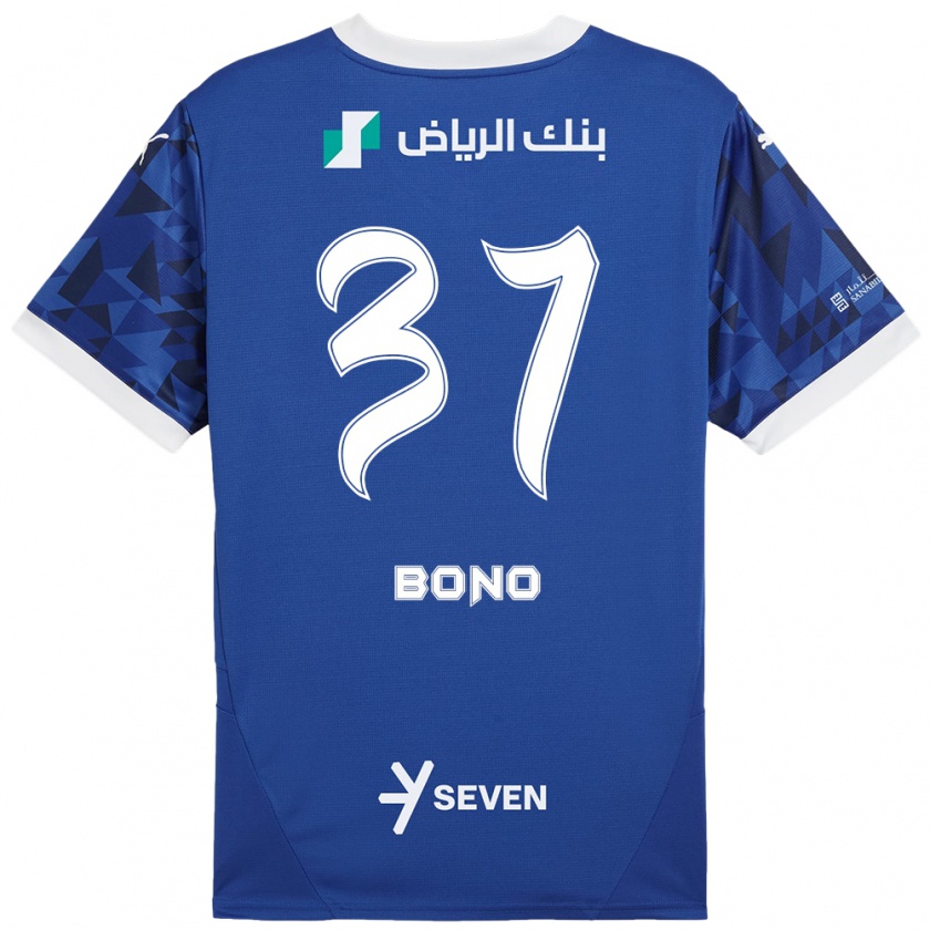 Kandiny Bambino Maglia Bono #37 Blu Scuro Bianco Kit Gara Home 2024/25 Maglietta