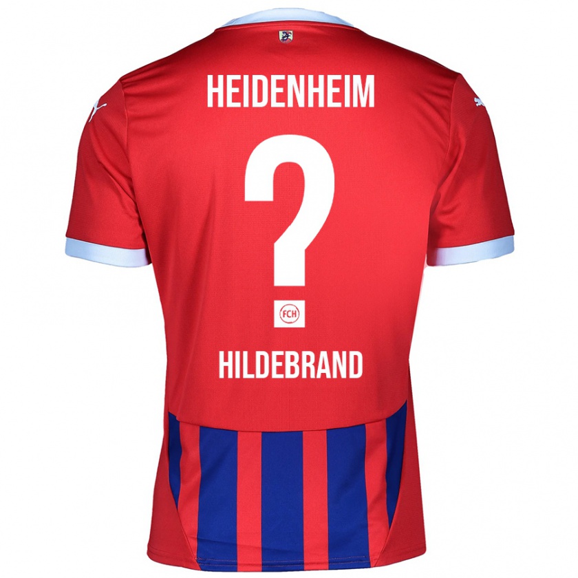 Kandiny Kinder Jan Hildebrand #0 Rot Blau Heimtrikot Trikot 2024/25 T-Shirt Österreich