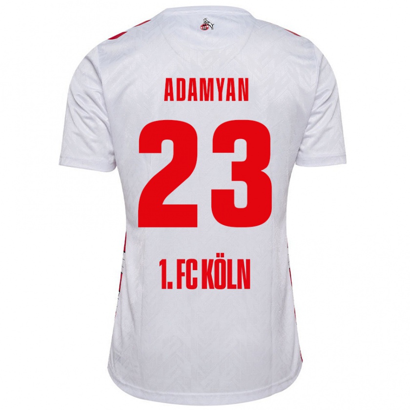 Kandiny Kinder Sargis Adamyan #23 Weiß Rot Heimtrikot Trikot 2024/25 T-Shirt Österreich