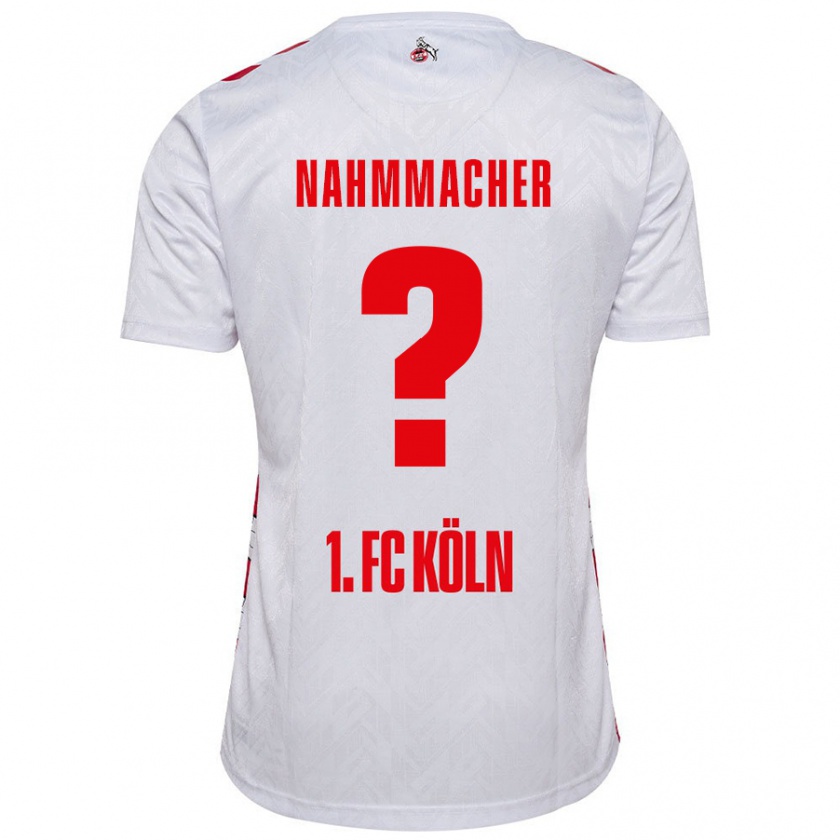 Kandiny Niño Camiseta Emil Nahmmacher #0 Blanco Rojo 1ª Equipación 2024/25 La Camisa