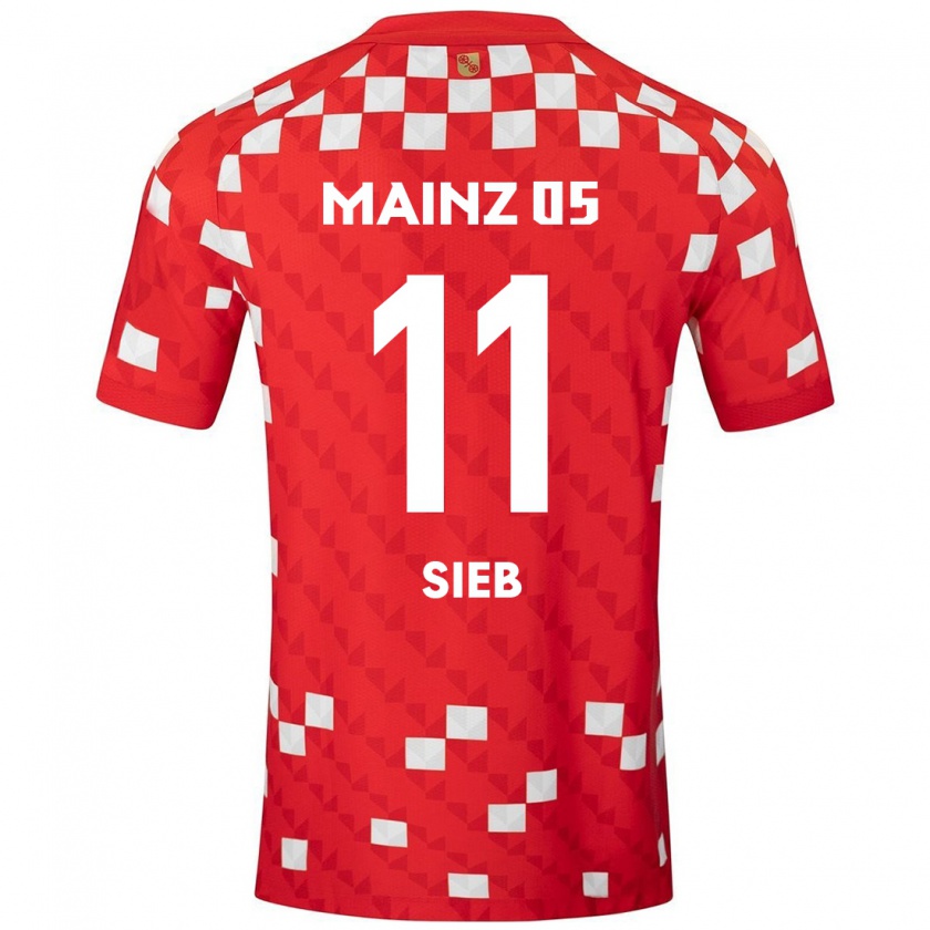 Kandiny Bambino Maglia Armindo Sieb #11 Bianco Rosso Kit Gara Home 2024/25 Maglietta