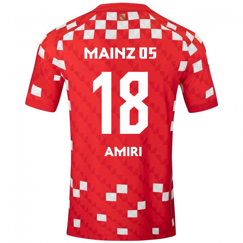 Kandiny Bambino Maglia Nadiem Amiri #18 Bianco Rosso Kit Gara Home 2024/25 Maglietta