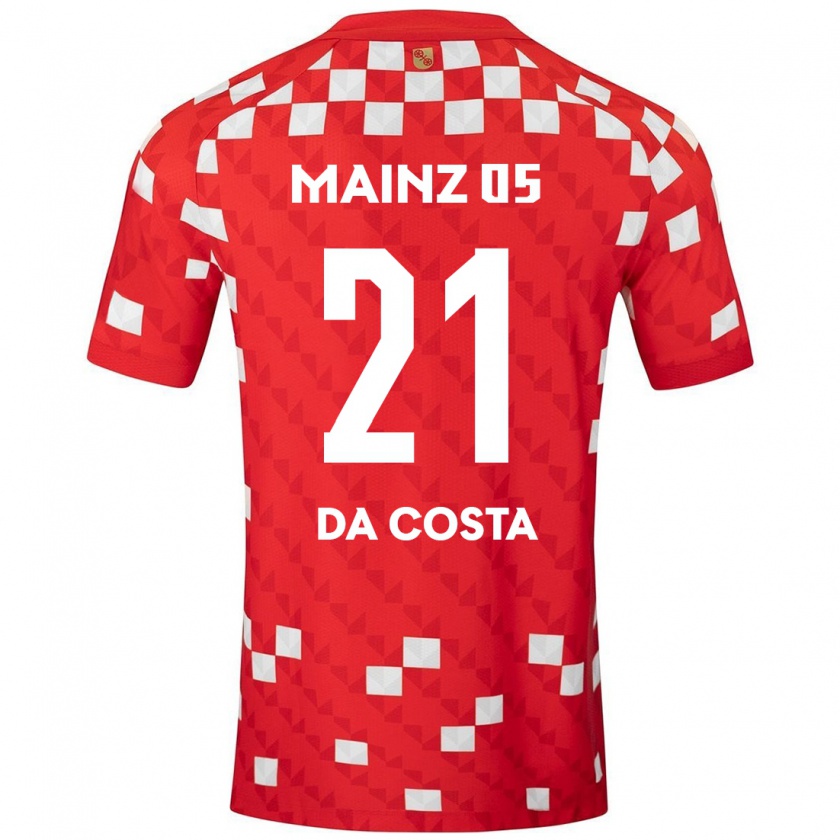 Kandiny Kinder Danny Da Costa #21 Weiß Rot Heimtrikot Trikot 2024/25 T-Shirt Österreich