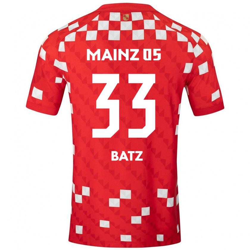 Kandiny Kinder Daniel Batz #33 Weiß Rot Heimtrikot Trikot 2024/25 T-Shirt Österreich