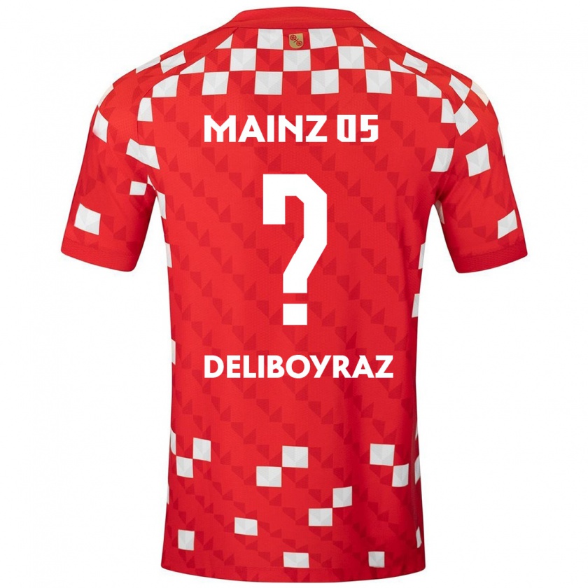 Kandiny Kinder Batuhan Deliboyraz #0 Weiß Rot Heimtrikot Trikot 2024/25 T-Shirt Österreich