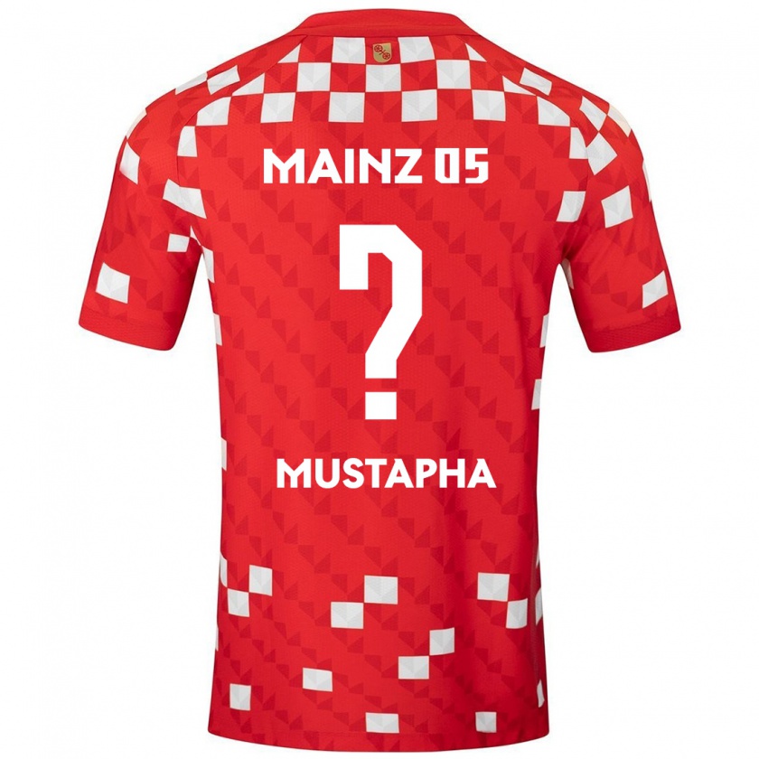 Kandiny Bambino Maglia Jesaja Mustapha #0 Bianco Rosso Kit Gara Home 2024/25 Maglietta