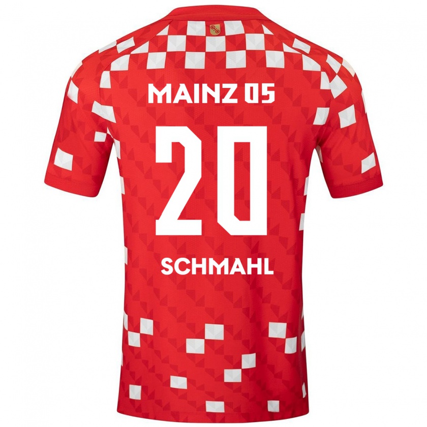 Kandiny Bambino Maglia Laura Schmahl #20 Bianco Rosso Kit Gara Home 2024/25 Maglietta