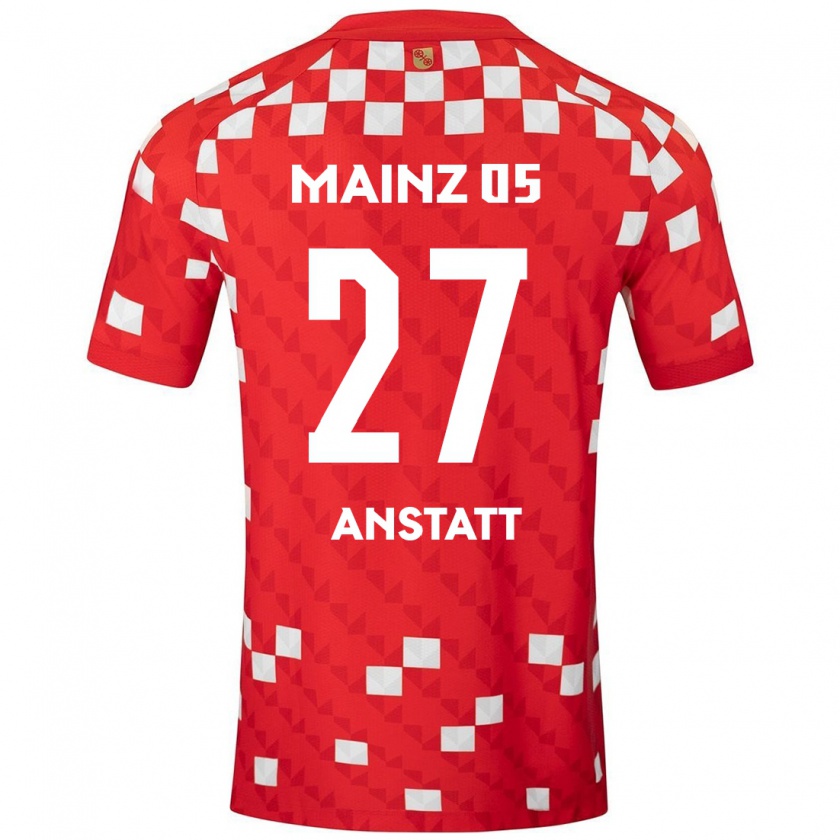 Kandiny Kinder Nadine Anstatt #27 Weiß Rot Heimtrikot Trikot 2024/25 T-Shirt Österreich