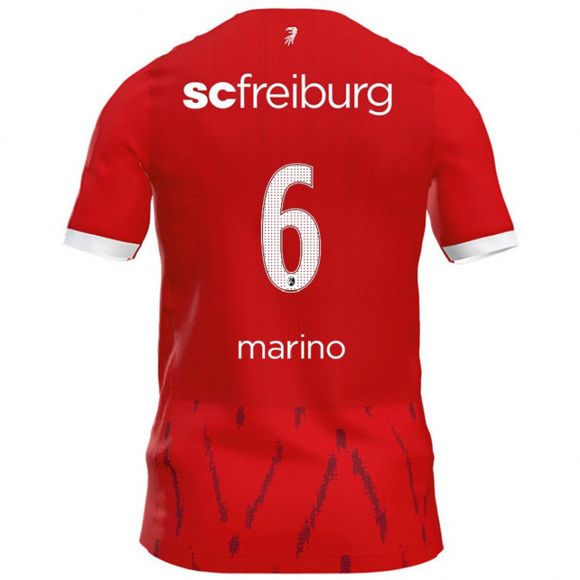 Kandiny Kinder Luca Marino #6 Rot Heimtrikot Trikot 2024/25 T-Shirt Österreich