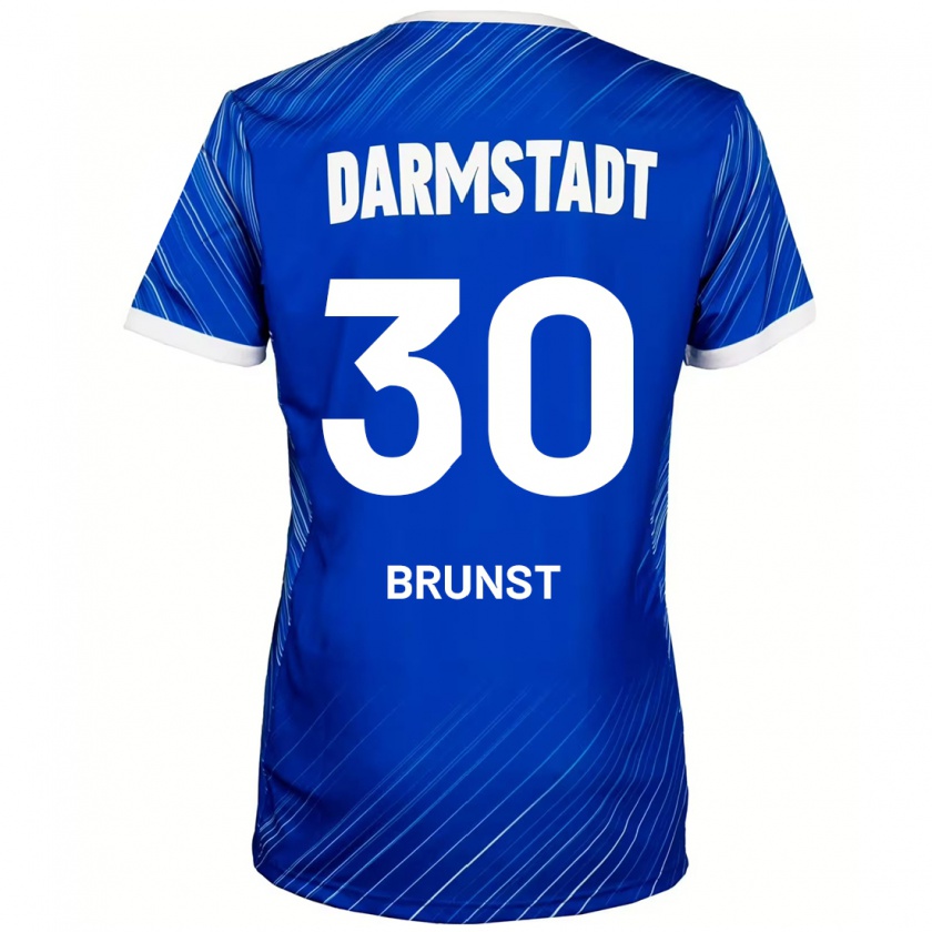 Kandiny Kinderen Alexander Brunst #30 Blauw Wit Thuisshirt Thuistenue 2024/25 T-Shirt België