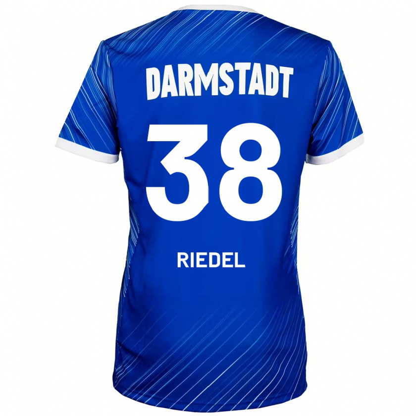 Kandiny Kinder Clemens Riedel #38 Blau Weiß Heimtrikot Trikot 2024/25 T-Shirt Österreich