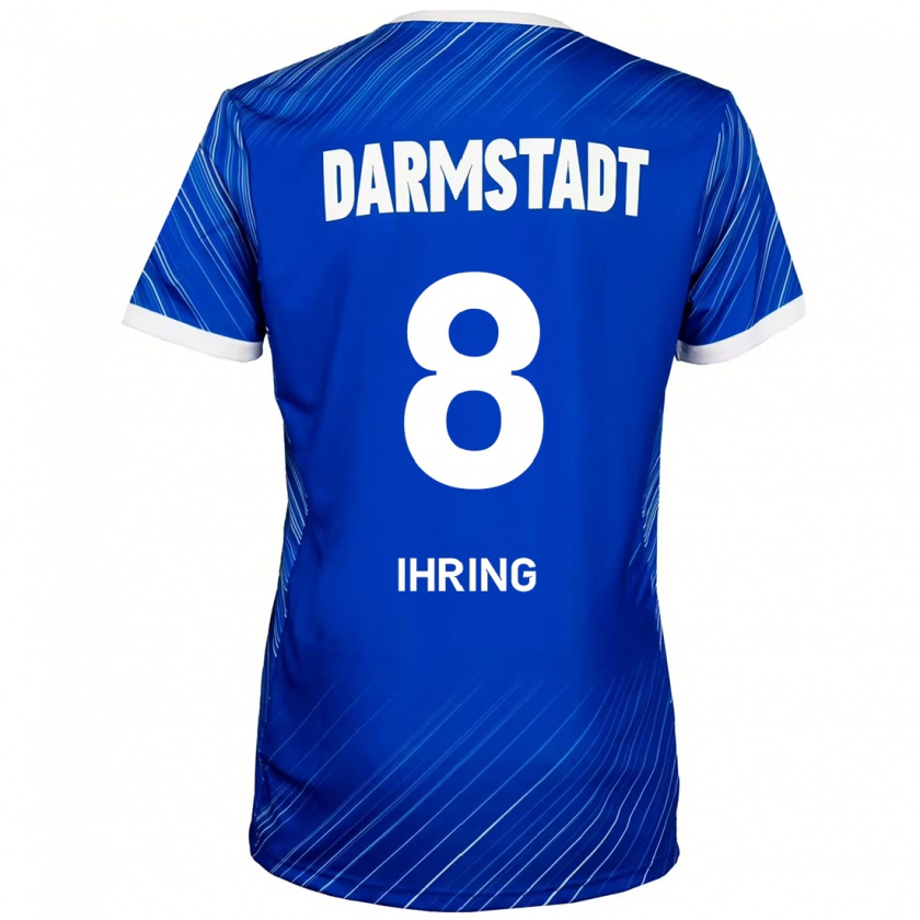 Kandiny Kinder Janis Ihring #8 Blau Weiß Heimtrikot Trikot 2024/25 T-Shirt Österreich