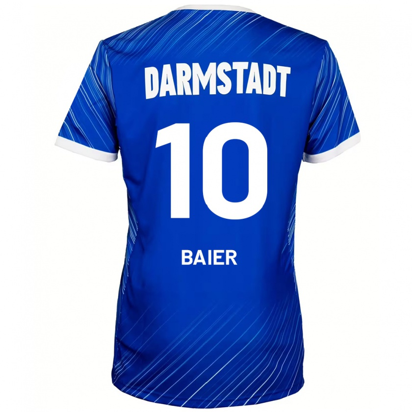 Kandiny Kinderen Nico Baier #10 Blauw Wit Thuisshirt Thuistenue 2024/25 T-Shirt België