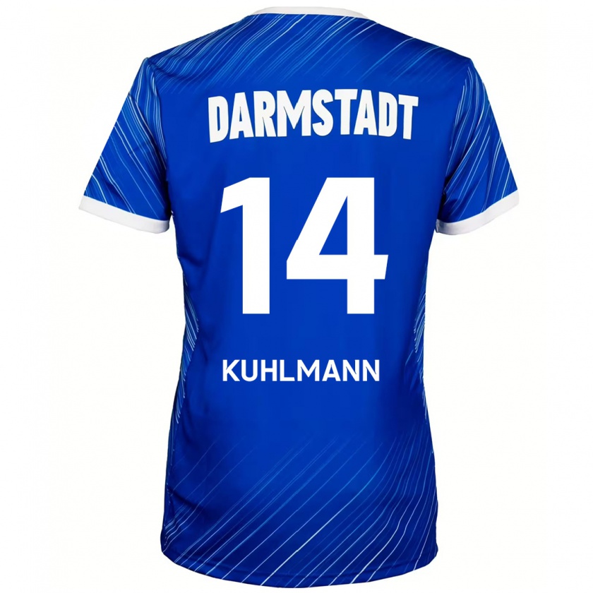 Kandiny Bambino Maglia Marcel Kuhlmann #14 Blu Bianco Kit Gara Home 2024/25 Maglietta