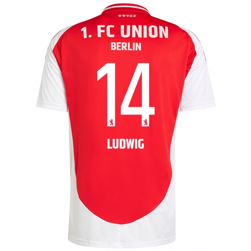 Kandiny Bambino Maglia Brandon Ludwig #14 Rosso Bianco Kit Gara Home 2024/25 Maglietta