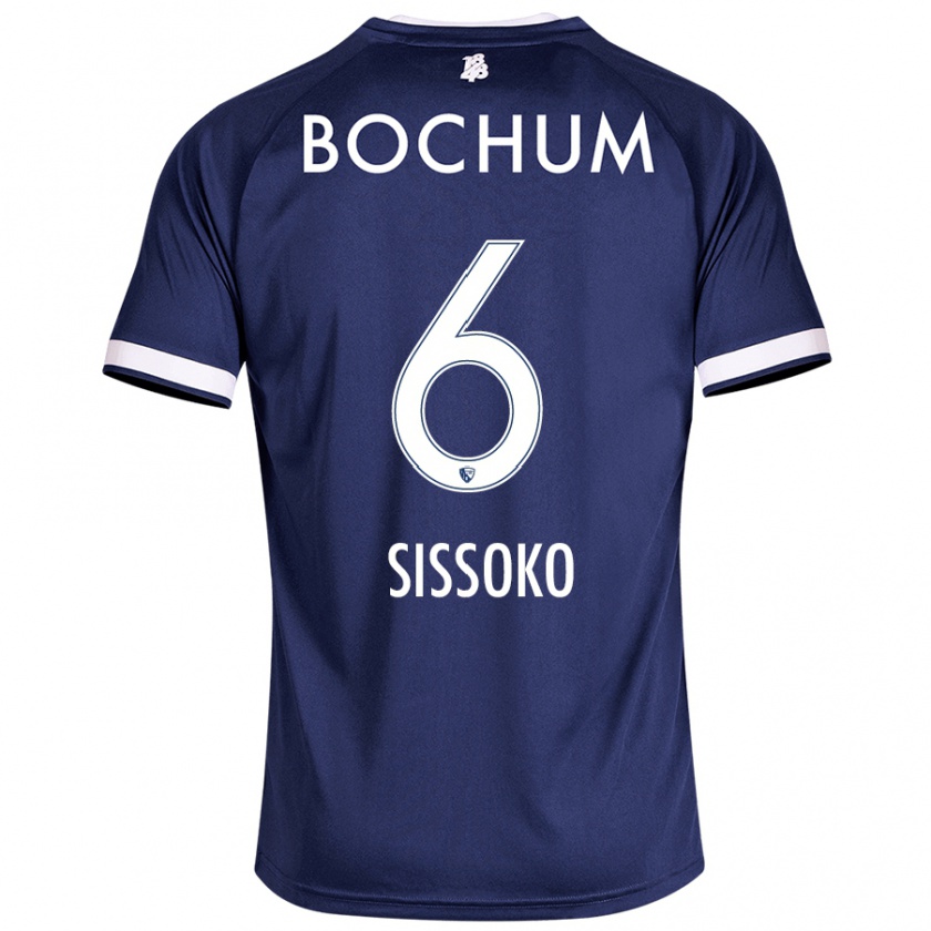 Kandiny Kinder Ibrahima Sissoko #6 Dunkelblau Heimtrikot Trikot 2024/25 T-Shirt Österreich