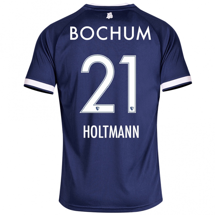 Kandiny Kinder Gerrit Holtmann #21 Dunkelblau Heimtrikot Trikot 2024/25 T-Shirt Österreich