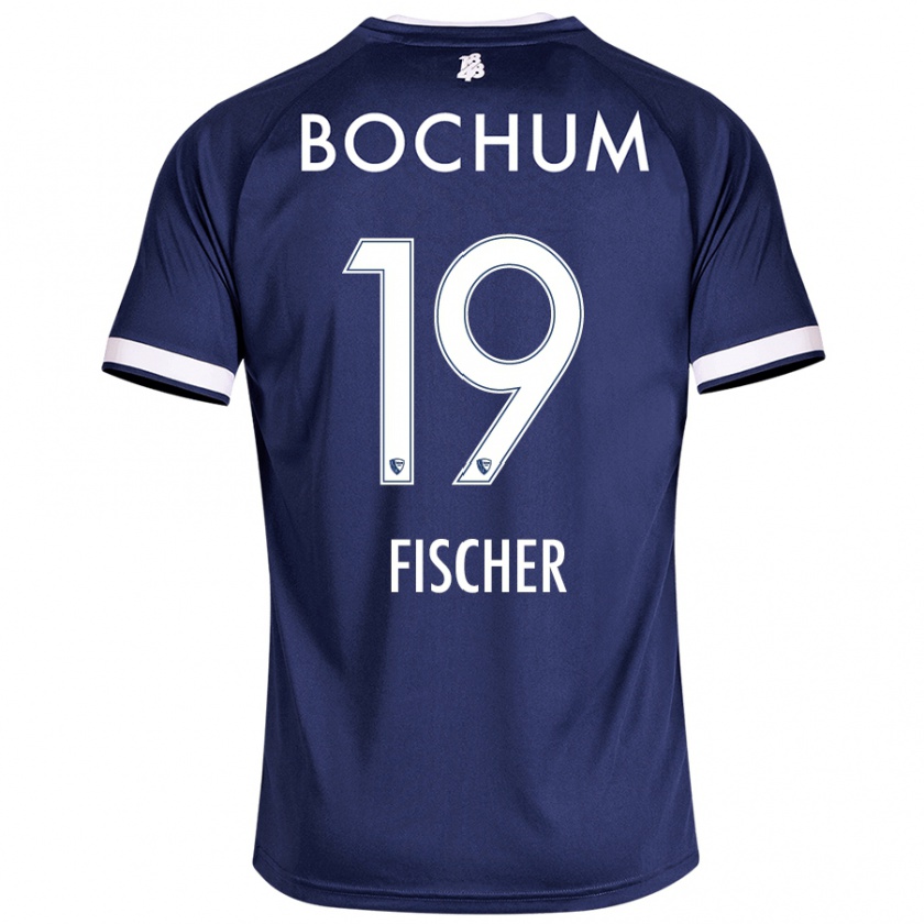 Kandiny Kinderen Desmond Fischer #19 Donkerblauw Thuisshirt Thuistenue 2024/25 T-Shirt België