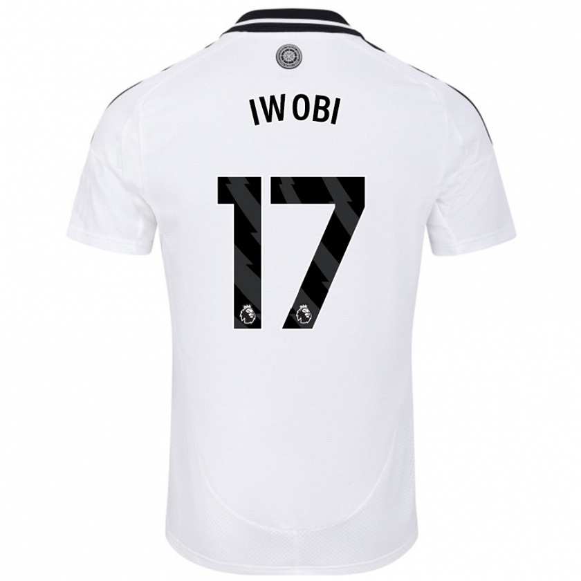 Kandiny Niño Camiseta Alex Iwobi #17 Blanco 1ª Equipación 2024/25 La Camisa México