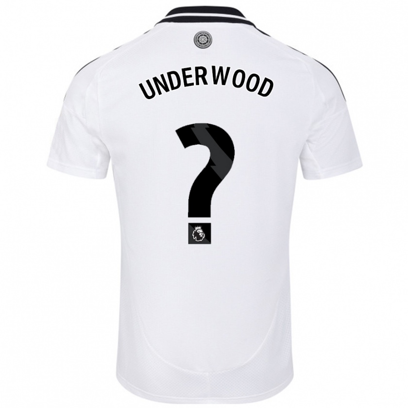 Kandiny Niño Camiseta Marco Underwood #0 Blanco 1ª Equipación 2024/25 La Camisa México