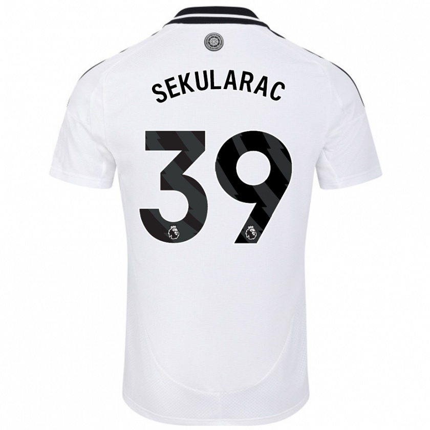 Kandiny Niño Camiseta Kristian Sekularac #39 Blanco 1ª Equipación 2024/25 La Camisa