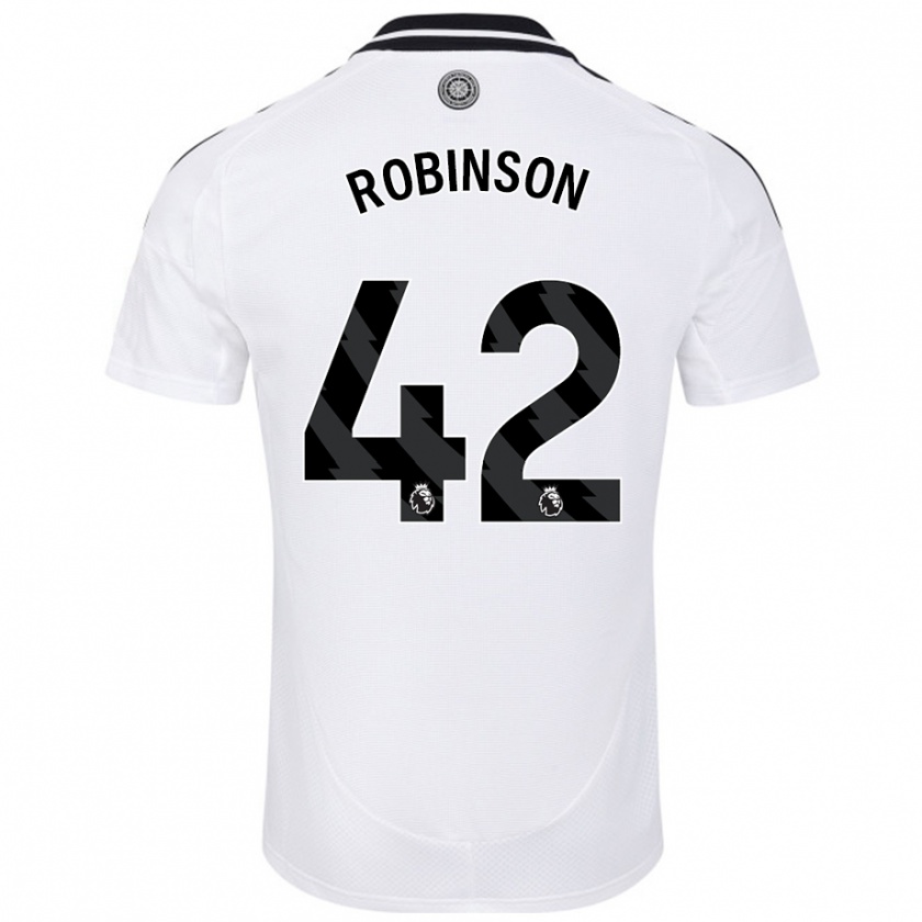 Kandiny Niño Camiseta Charlie Robinson #42 Blanco 1ª Equipación 2024/25 La Camisa