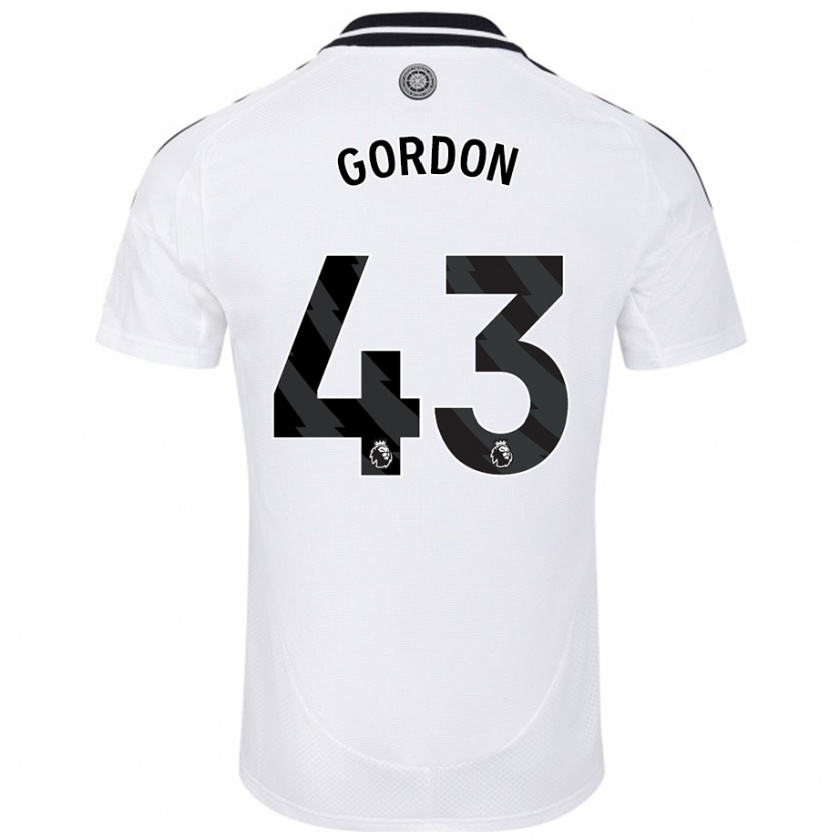 Kandiny Niño Camiseta Lemar Gordon #43 Blanco 1ª Equipación 2024/25 La Camisa México