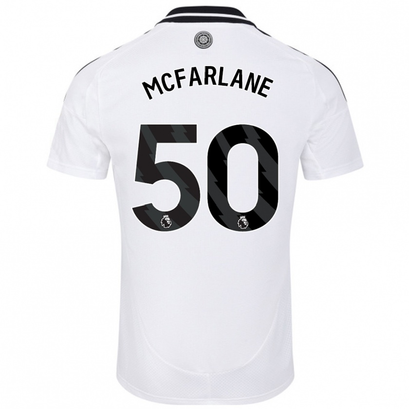 Kandiny Niño Camiseta Callum Mcfarlane #50 Blanco 1ª Equipación 2024/25 La Camisa