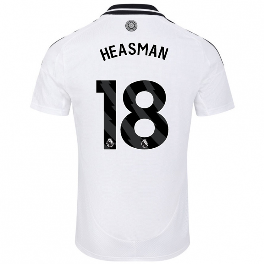 Kandiny Niño Camiseta Georgia Heasman #18 Blanco 1ª Equipación 2024/25 La Camisa