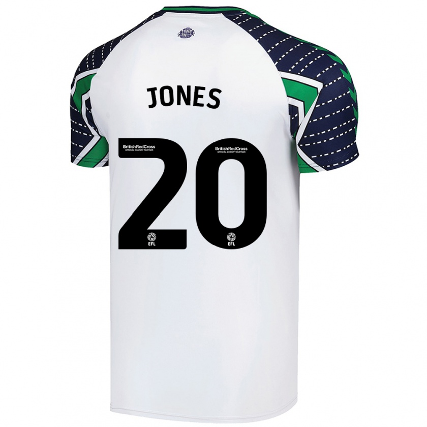 Kandiny Bambino Maglia Ellen Jones #20 Bianco Kit Gara Away 2024/25 Maglietta