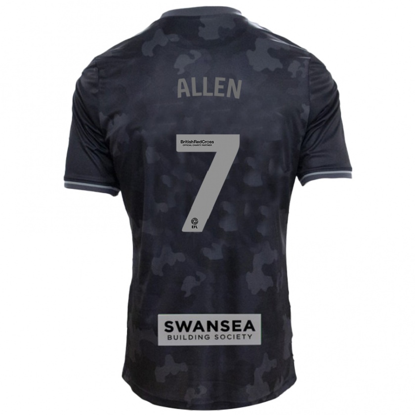 Kandiny Kinderen Joe Allen #7 Zwart Uitshirt Uittenue 2024/25 T-Shirt