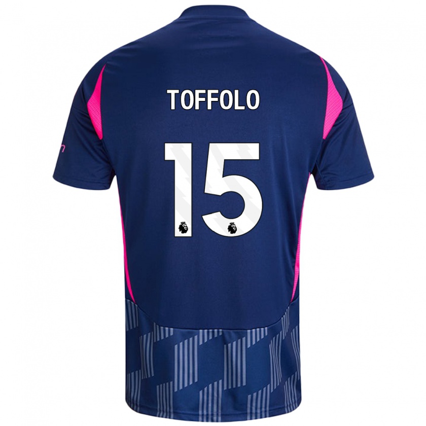 Kandiny Kinder Harry Toffolo #15 Königsblau Rosa Auswärtstrikot Trikot 2024/25 T-Shirt Österreich