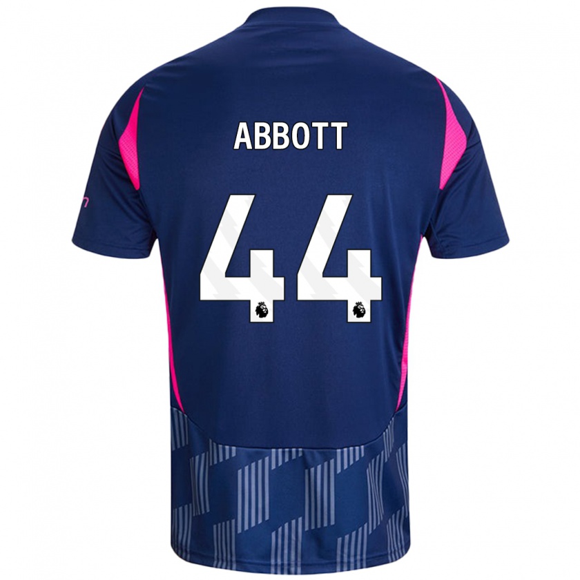 Kandiny Bambino Maglia Zach Abbott #44 Blu Royal Rosa Kit Gara Away 2024/25 Maglietta