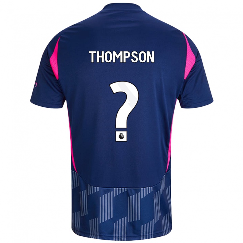 Kandiny Kinderen Will Thompson #0 Koningsblauw Roze Uitshirt Uittenue 2024/25 T-Shirt