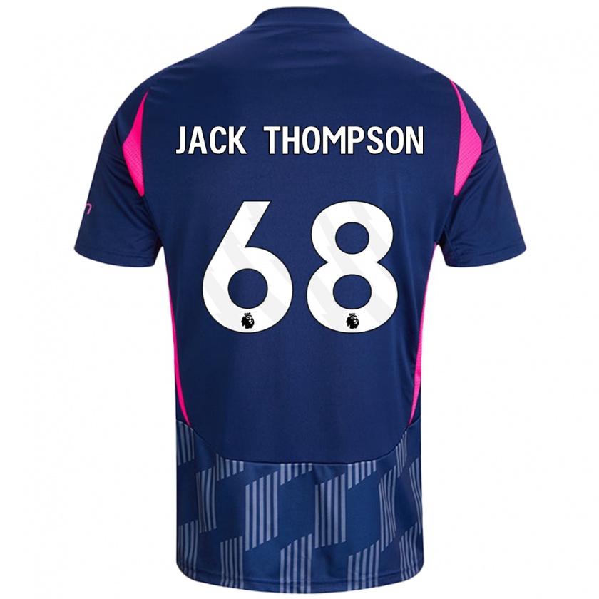 Kandiny Niño Camiseta Jack Thompson #68 Azul Real Rosa 2ª Equipación 2024/25 La Camisa México