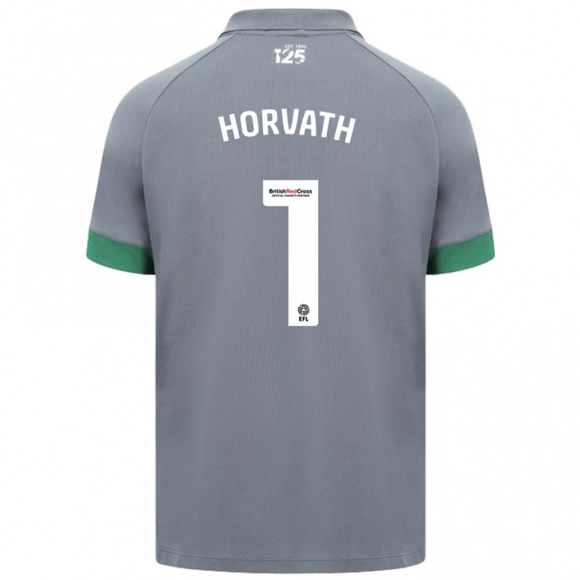 Kandiny Niño Camiseta Ethan Horvath #1 Gris Oscuro 2ª Equipación 2024/25 La Camisa