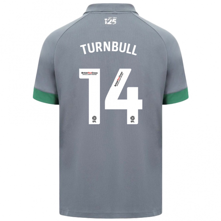 Kandiny Niño Camiseta David Turnbull #14 Gris Oscuro 2ª Equipación 2024/25 La Camisa México