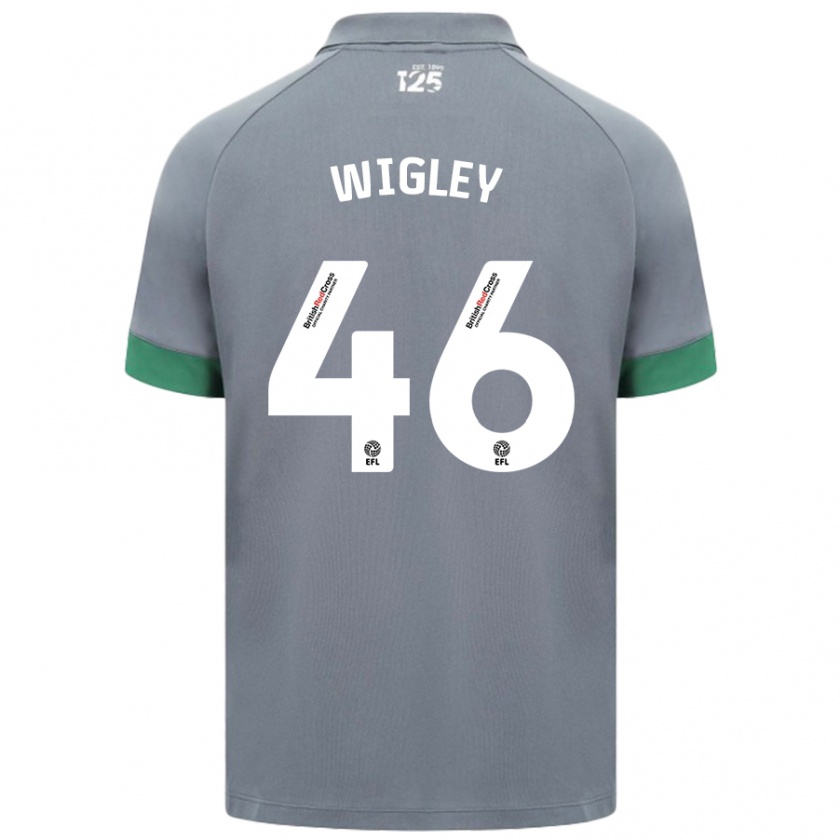 Kandiny Kinder Morgan Wigley #46 Dunkelgrau Auswärtstrikot Trikot 2024/25 T-Shirt Österreich