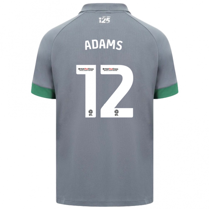 Kandiny Kinder Kelly Adams #12 Dunkelgrau Auswärtstrikot Trikot 2024/25 T-Shirt Österreich