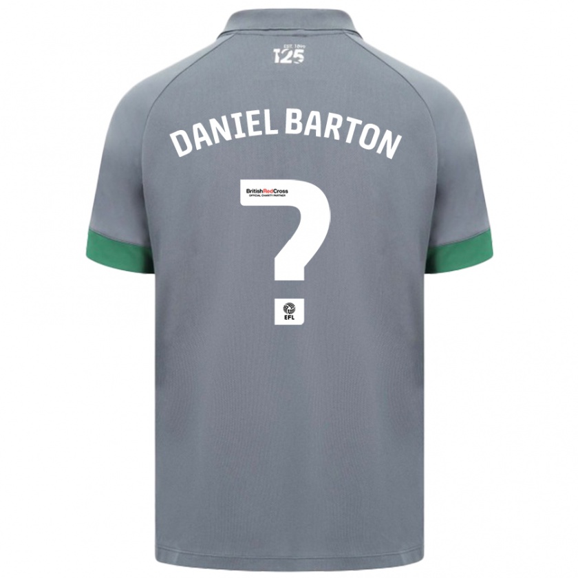 Kandiny Niño Camiseta Daniel Barton #0 Gris Oscuro 2ª Equipación 2024/25 La Camisa