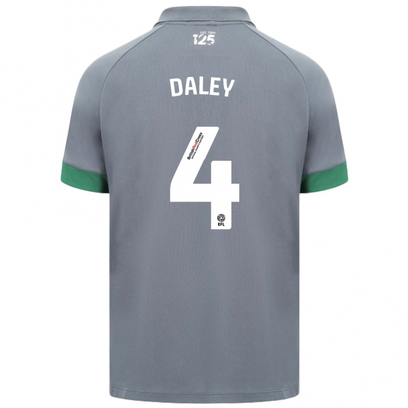 Kandiny Kinder Hannah Daley #4 Dunkelgrau Auswärtstrikot Trikot 2024/25 T-Shirt Österreich