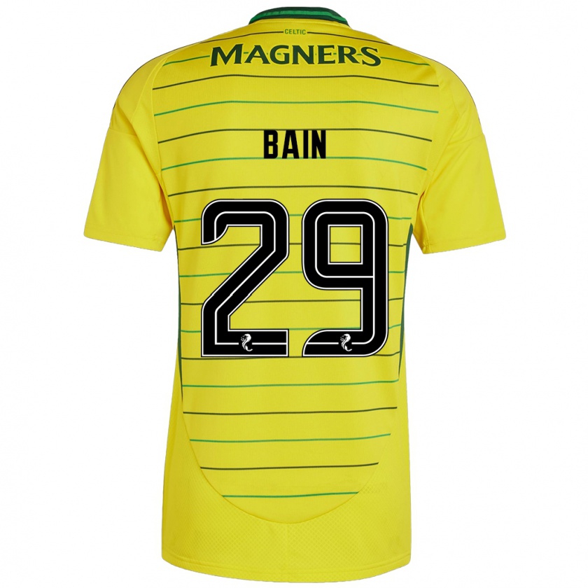 Kandiny Bambino Maglia Scott Bain #29 Giallo Kit Gara Away 2024/25 Maglietta