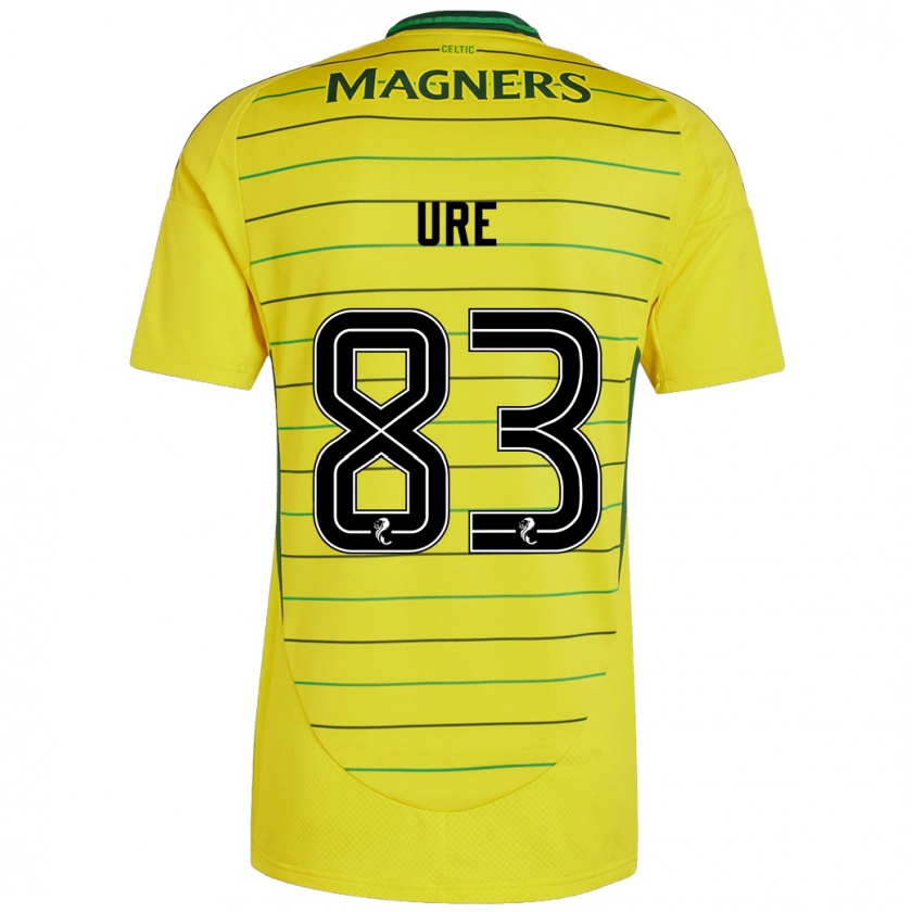 Kandiny Bambino Maglia Kyle Ure #83 Giallo Kit Gara Away 2024/25 Maglietta