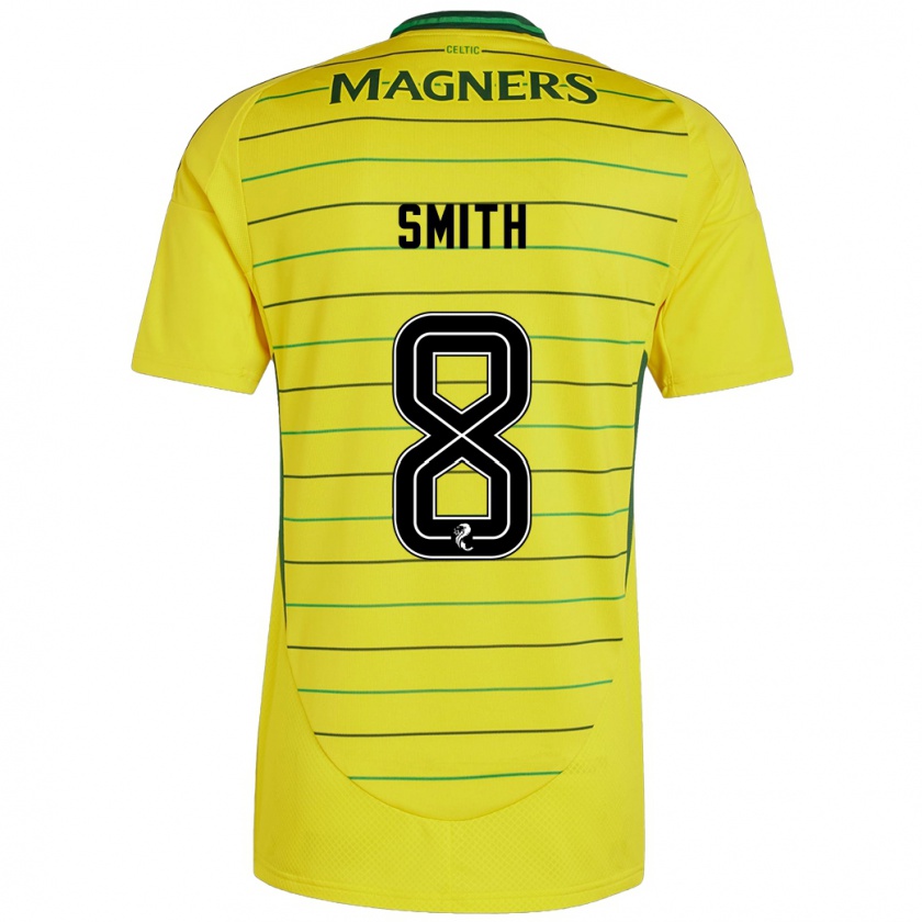 Kandiny Bambino Maglia Jenny Smith #8 Giallo Kit Gara Away 2024/25 Maglietta