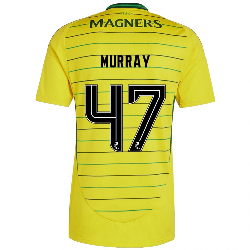 Kandiny Kinder Dane Murray #47 Gelb Auswärtstrikot Trikot 2024/25 T-Shirt Österreich