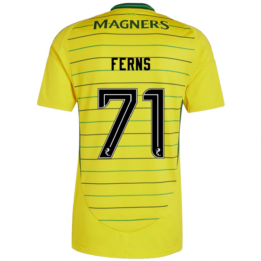 Kandiny Niño Camiseta Abbie Ferns #71 Amarillo 2ª Equipación 2024/25 La Camisa