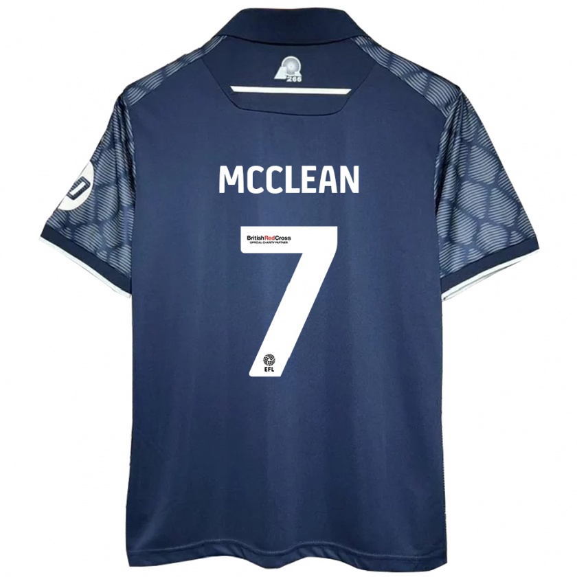 Kandiny Bambino Maglia James Mcclean #7 Nero Kit Gara Away 2024/25 Maglietta