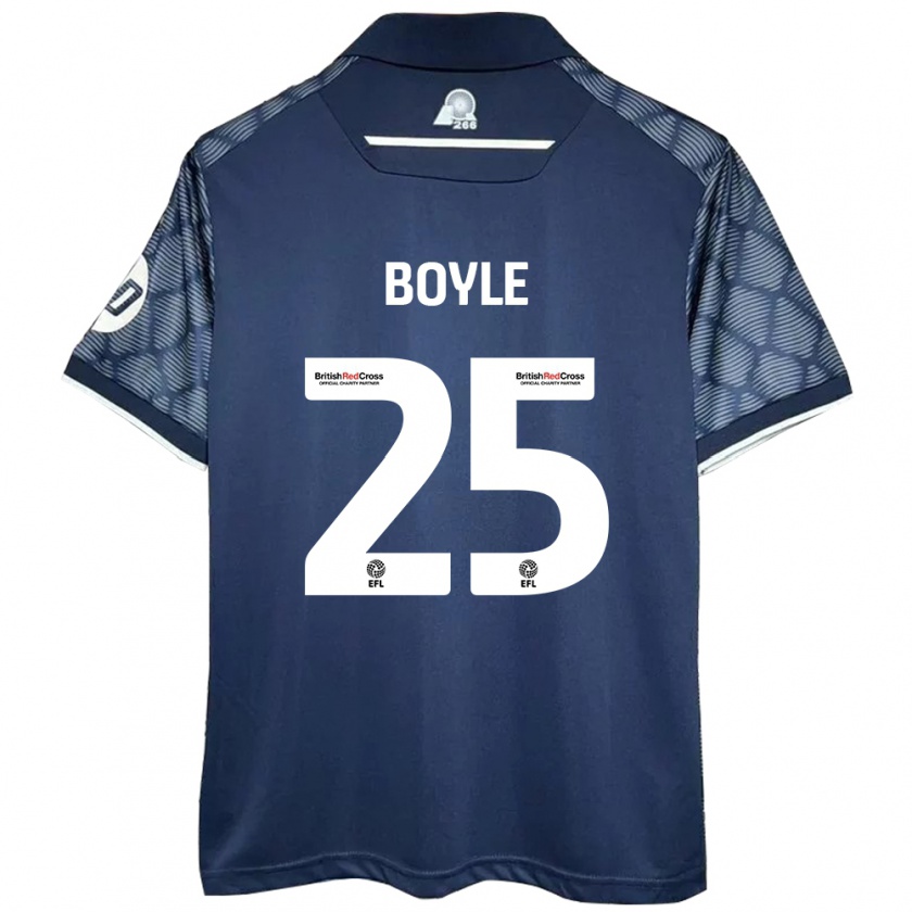 Kandiny Kinderen Will Boyle #25 Zwart Uitshirt Uittenue 2024/25 T-Shirt