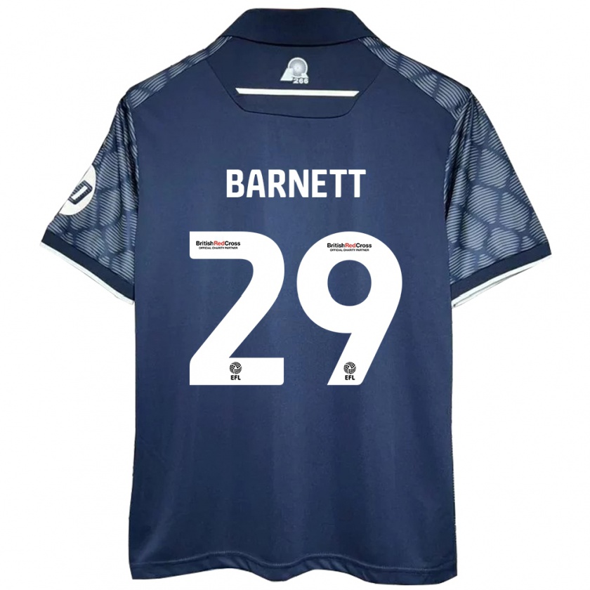 Kandiny Bambino Maglia Ryan Barnett #29 Nero Kit Gara Away 2024/25 Maglietta